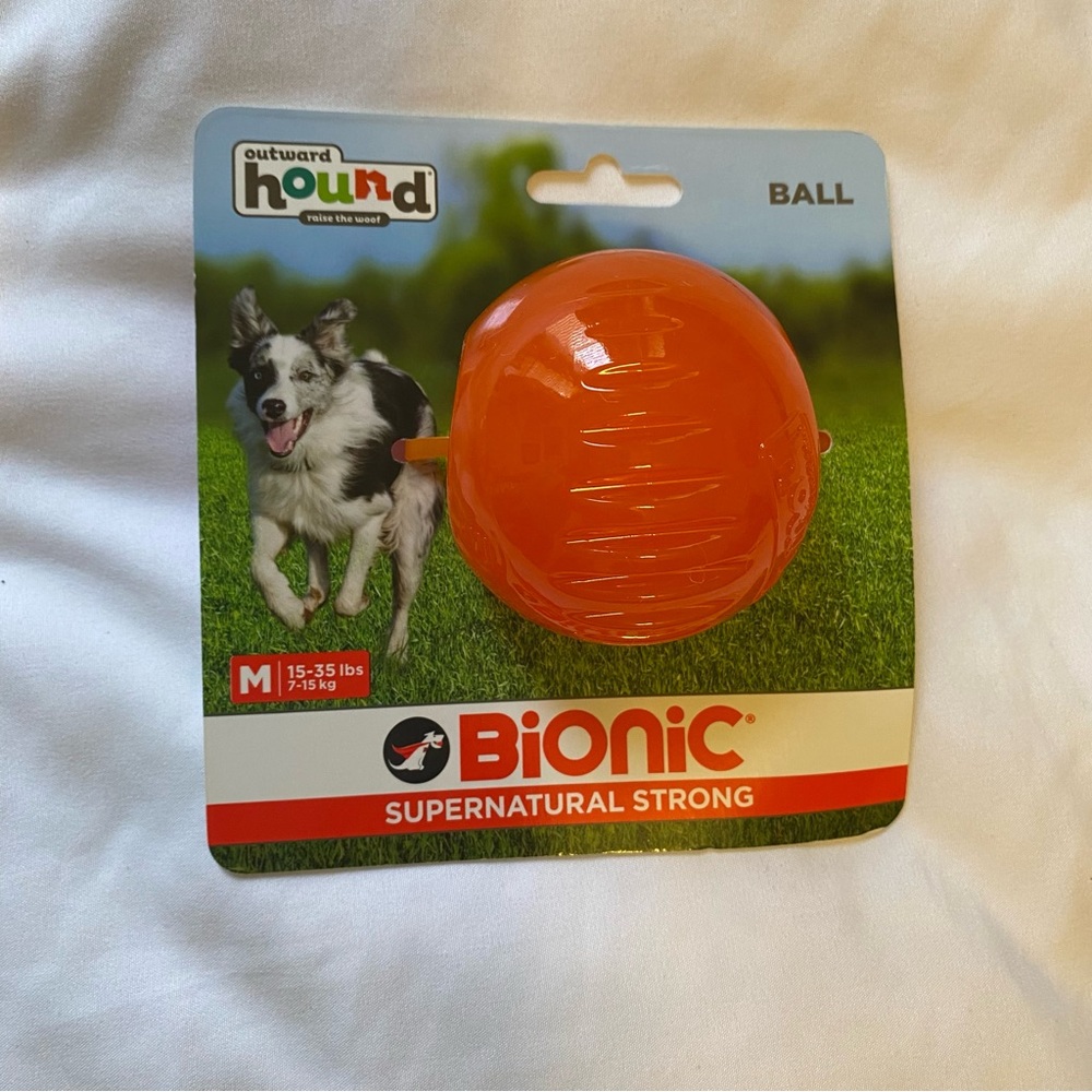 BIONIC Ball Dog Toy 3-Pack! - Supernatural Strong, Size Medium 15-35lb Pups
